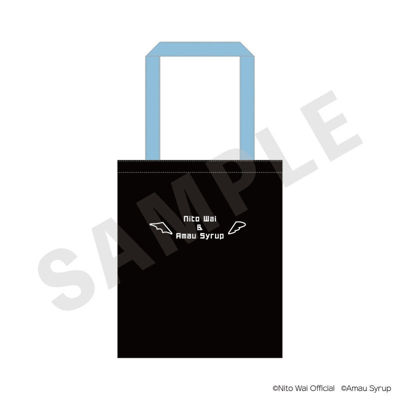 にとあま♡ニコイチ♡天使と悪魔 のグッズ、新兎わい・天羽しろっぷのトートバッグの画像です