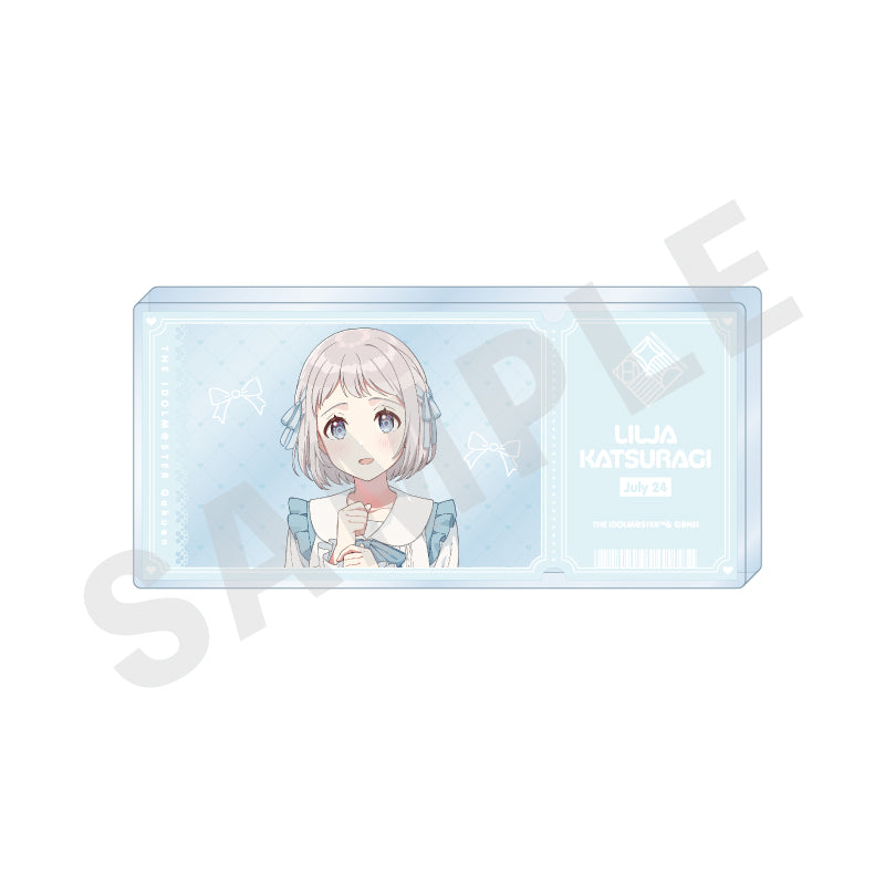 学園アイドルマスター」 チケット風アクリルブロック（葛城 リーリヤ