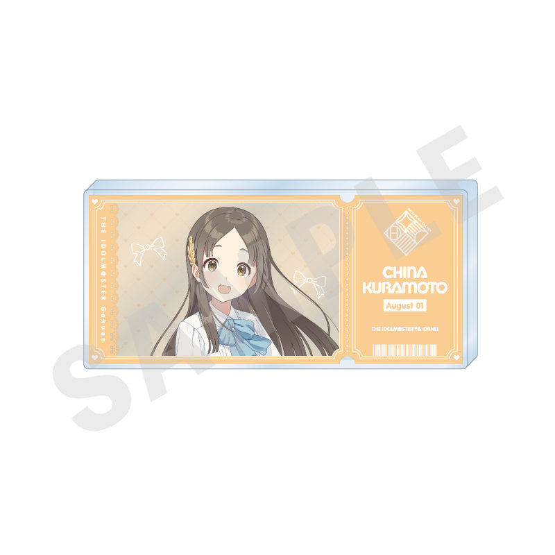 学園アイドルマスター のグッズ、倉本千奈のアクリルブロックの画像です