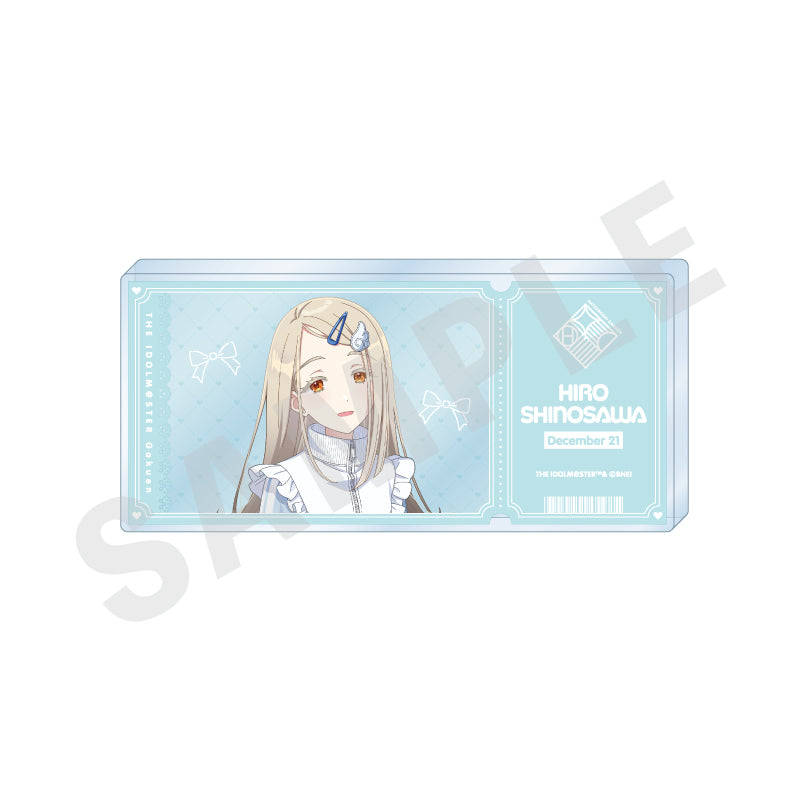 学園アイドルマスター　DMM　スクラッチ　箔押しクリアフォトカード　篠澤 広 DMMスクラッチ 学園アイドルマスター Wチャンス賞 箔押しフォトカード