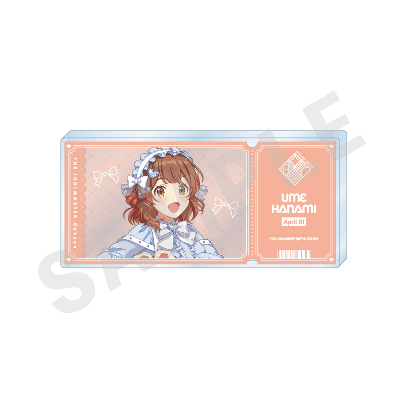 学園アイドルマスター のグッズ、花海佑芽のアクリルブロックの画像です