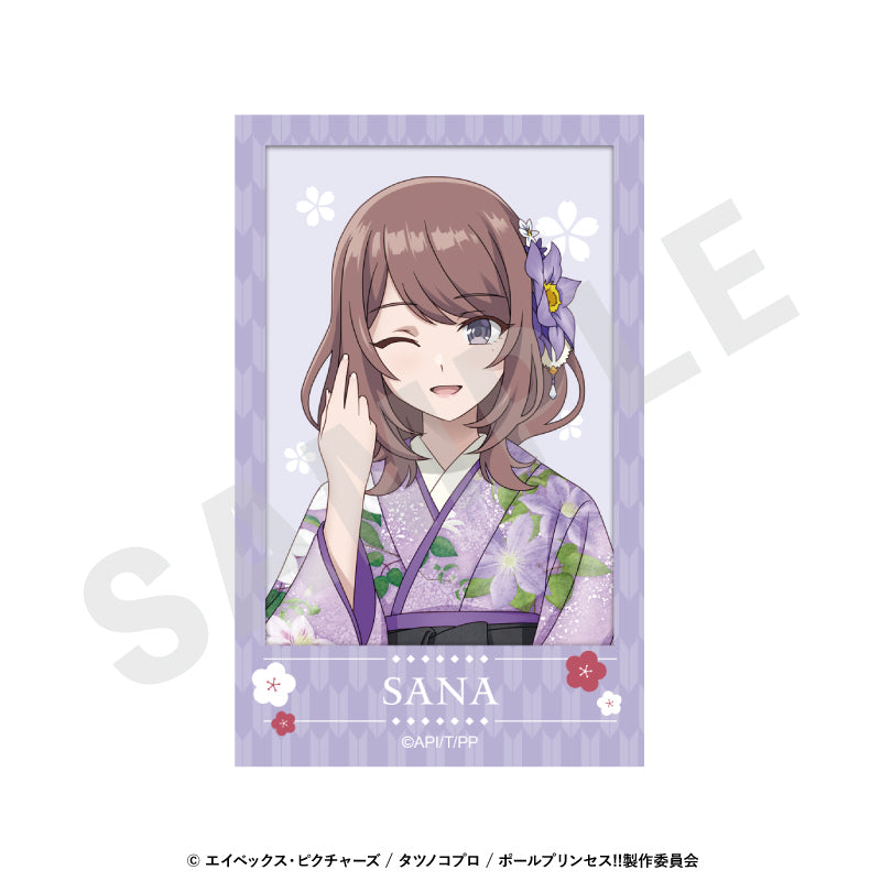ポールプリンセス!! のグッズ、紫藤サナのチェキ風カードの画像です