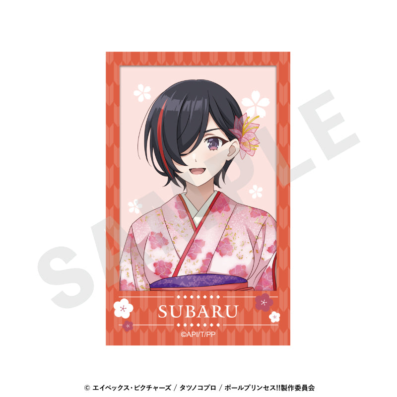 ポールプリンセス!! のグッズ、南曜スバルのチェキ風カードの画像です