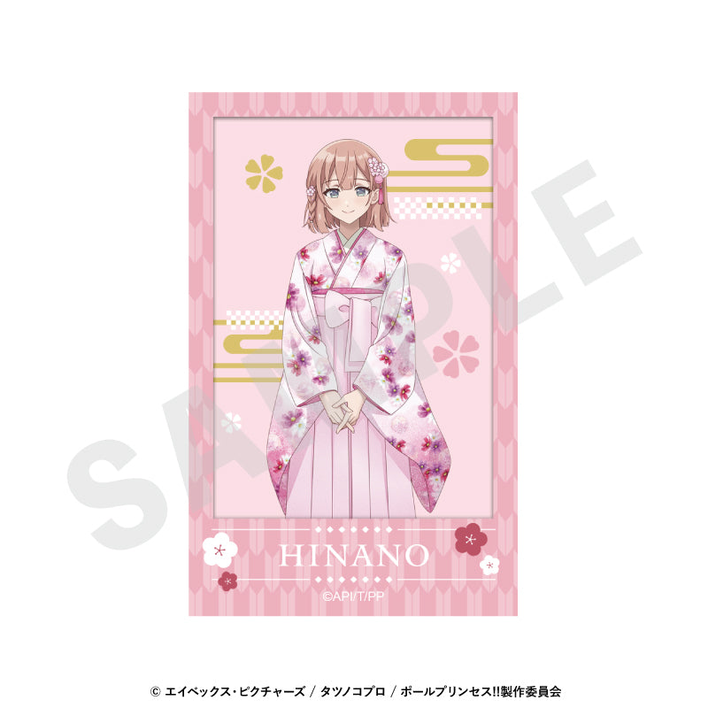 ポールプリンセス!! のグッズ、星北ヒナノのチェキ風カードの画像です