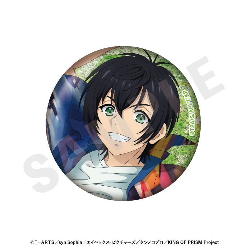 KING OF PRISM-Your Endless Call-み~んなきらめけ!プリズム☆ツアーズ のグッズ、香賀美タイガの缶バッジの画像です