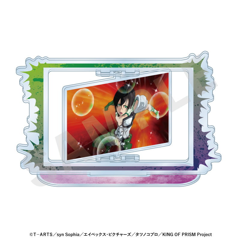 KING OF PRISM-Your Endless Call-み~んなきらめけ!プリズム☆ツアーズ のグッズ、香賀美タイガ・大和アレクサンダーのくるくるアクリルスタンドの1枚目の画像です