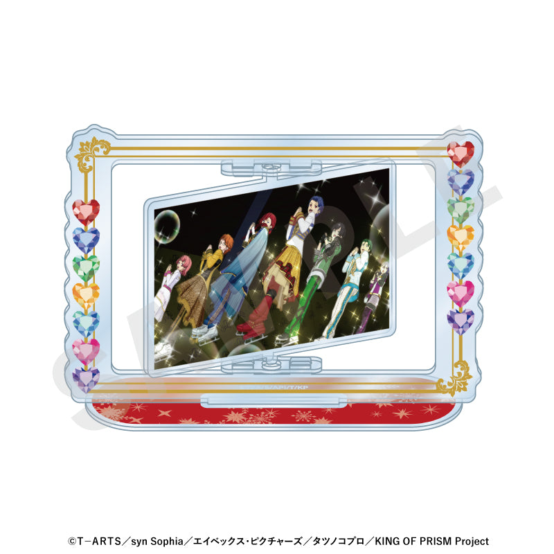 KING OF PRISM-Your Endless Call-み~んなきらめけ!プリズム☆ツアーズ のグッズ、セプテントリオン・一条シン・太刀花ユキノジョウ・香賀美タイガ・十王院カケル・鷹梁ミナト・西園寺レオ・涼野ユウのくるくるアクリルスタンドの1枚目の画像です