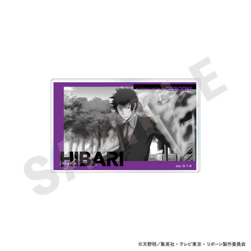 家庭教師ヒットマンREBORN! のグッズ、雲雀恭弥のアクリルカードの画像です