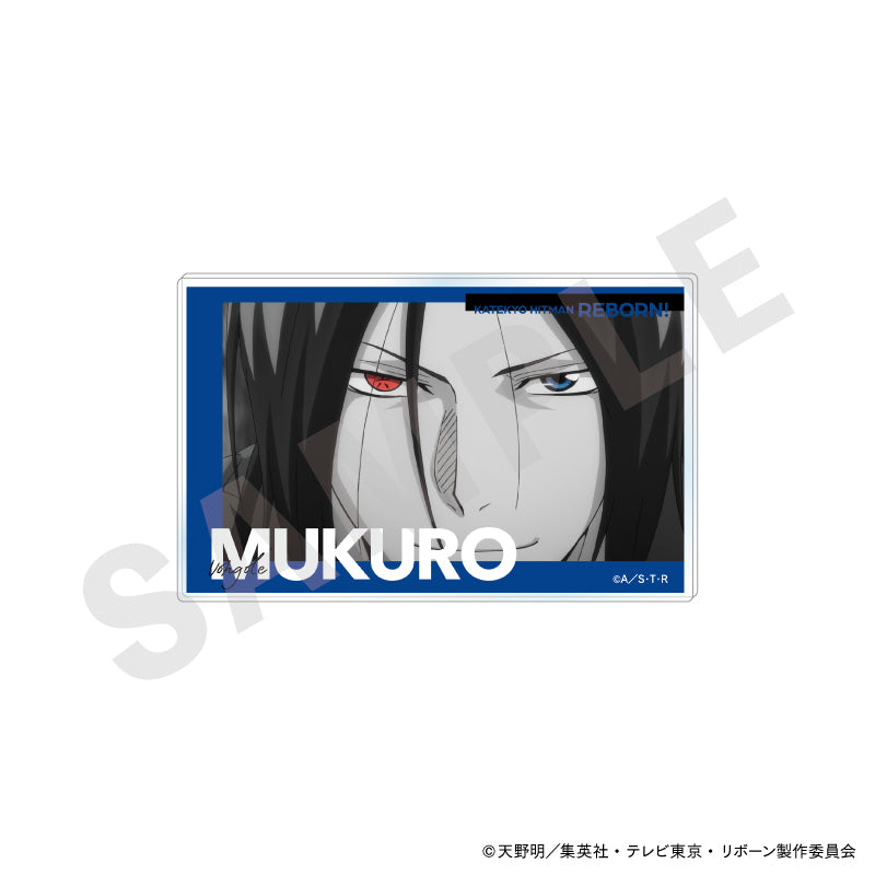 家庭教師ヒットマンREBORN! のグッズ、六道骸のアクリルカードの画像です