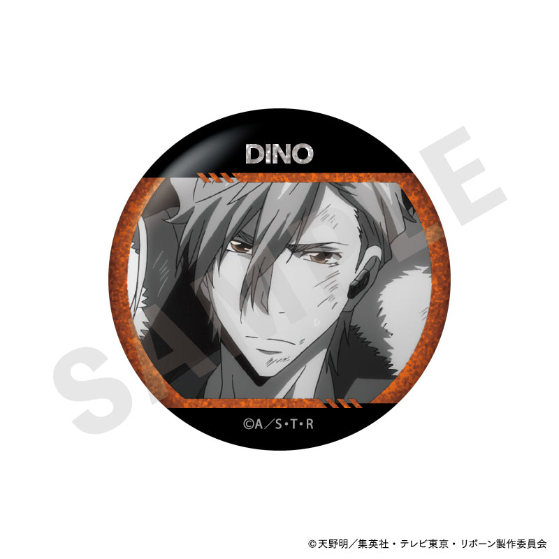 家庭教師ヒットマンREBORN! のグッズ、ディーノの缶バッジの画像です