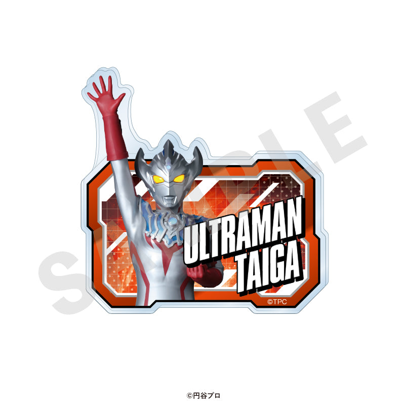 ウルトラマンシリーズ のグッズ、ウルトラマンタイガのお名前バッジの画像です