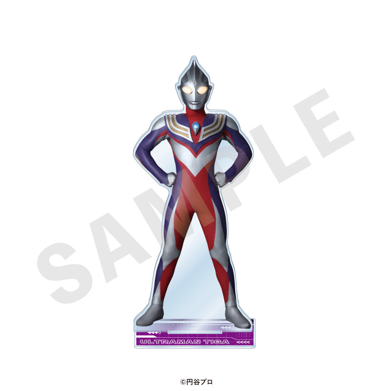 ウルトラマンシリーズ のグッズ、ウルトラマンティガの特大アクリルスタンドの画像です