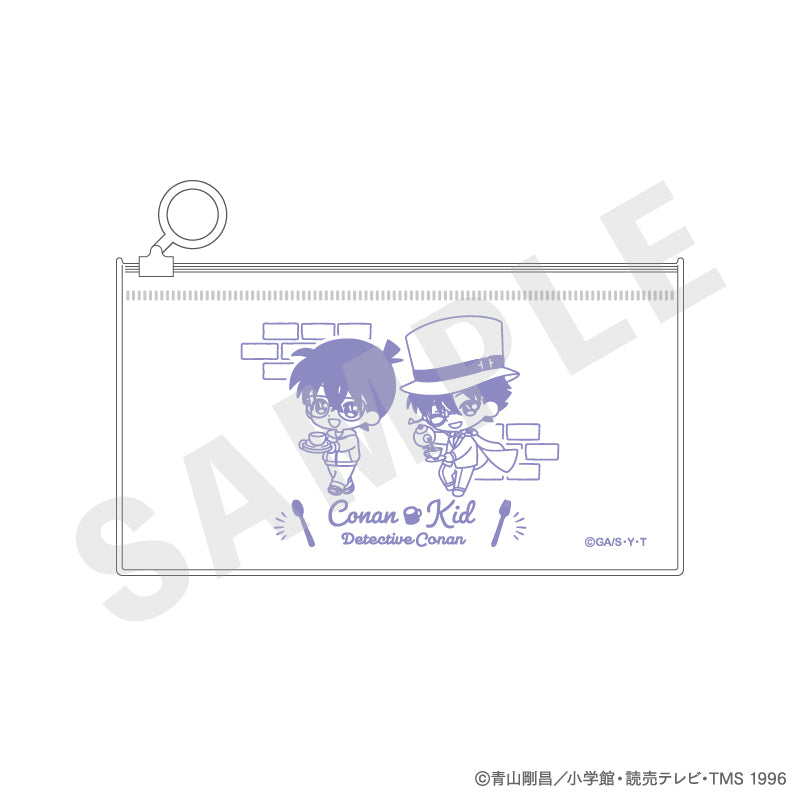 名探偵コナン のグッズ、江戸川コナン、怪盗キッドのポーチの画像です
