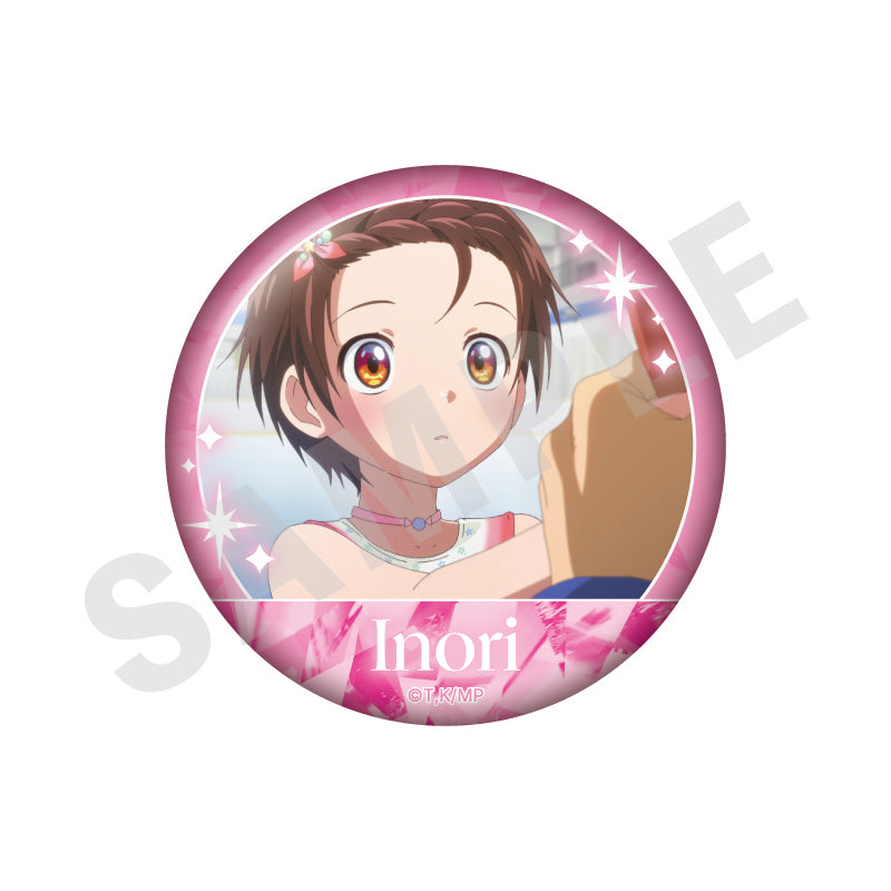 TVアニメ『メダリスト』 ~favorite series~のグッズ、結束いのりの場面写缶バッジの画像です