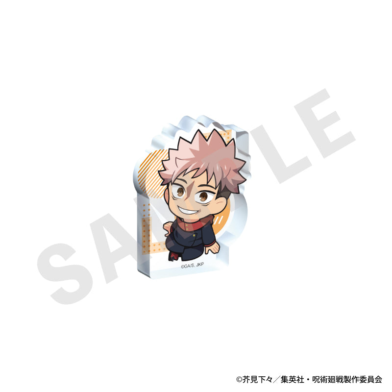 呪術廻戦 のグッズ、虎杖悠仁のミニアクリルブロックの画像です
