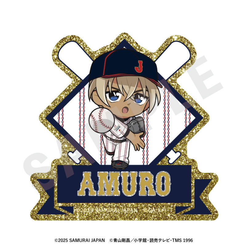 侍ジャパン×名探偵コナン」 ミニキャラ キラキラお名前バッジ（安室透
