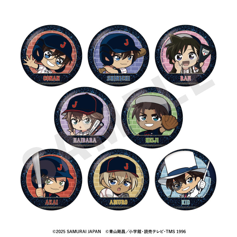 野球日本代表「侍ジャパン」×TVアニメ「名探偵コナン」 のグッズ、怪盗キッドの缶バッジの画像です