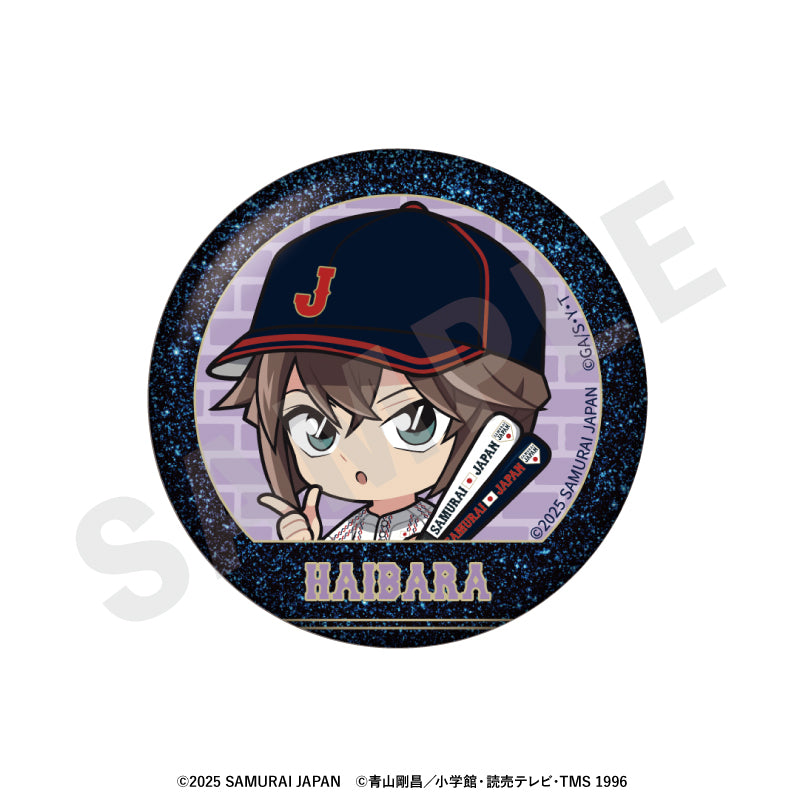 野球日本代表「侍ジャパン」×TVアニメ「名探偵コナン」 のグッズ、灰原哀の缶バッジの画像です