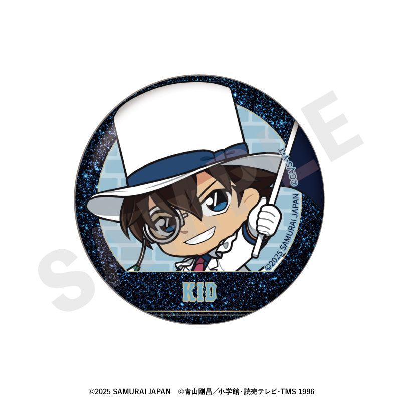 野球日本代表「侍ジャパン」×TVアニメ「名探偵コナン」 のグッズ、怪盗キッドの缶バッジの画像です