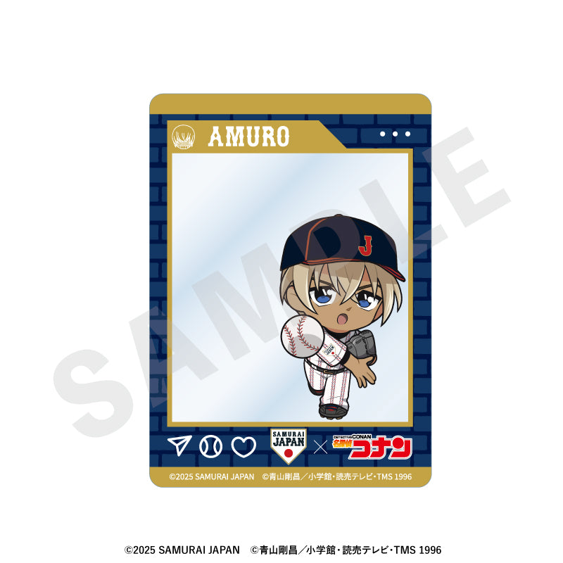 野球日本代表「侍ジャパン」×TVアニメ「名探偵コナン」 のグッズ、安室透のアクリルカードの画像です