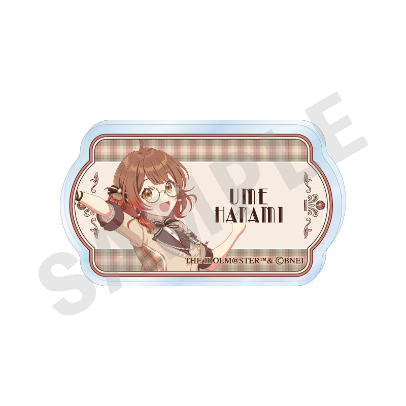 学園アイドルマスター のグッズ、花海 佑芽のネームバッジの画像です