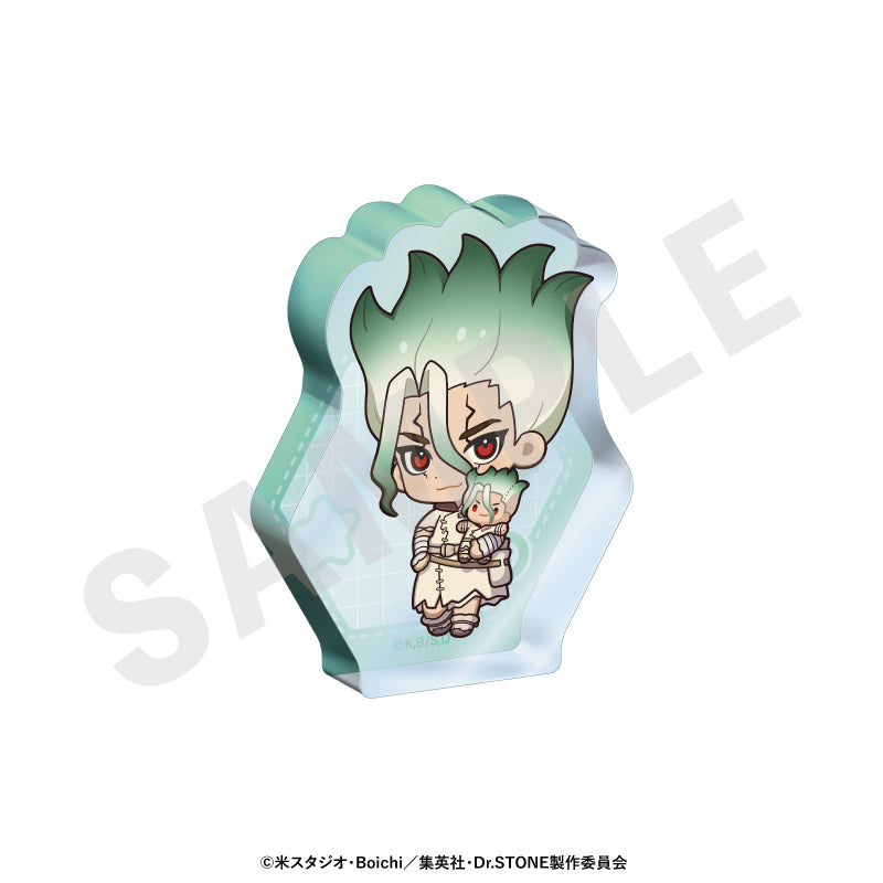 Dr.STONE のグッズ、石神千空のアクリルブロックの画像です