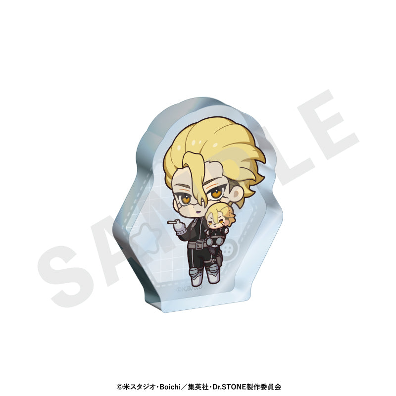 Dr.STONE のグッズ、スタンリー・スナイダーのアクリルブロックの画像です