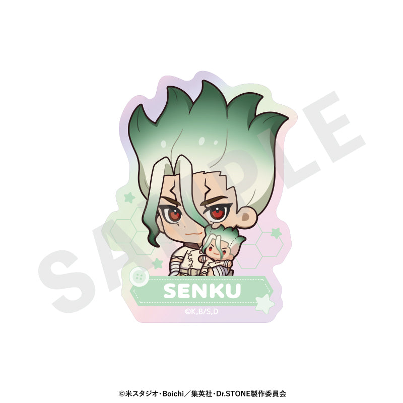 Dr.STONE のグッズ、石神千空のオーロラステッカーの画像です