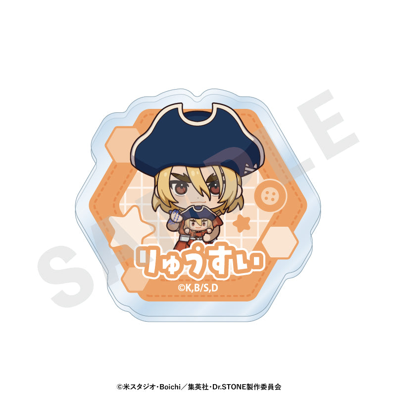 Dr．STONE」 だっこシリーズ お名前バッジ（七海龍水