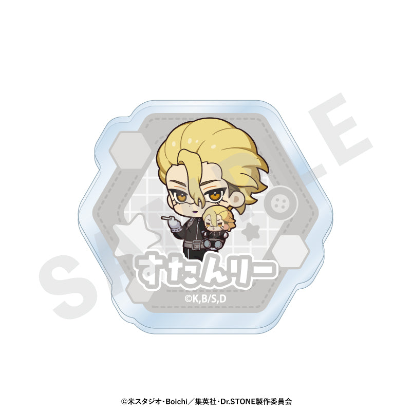 Dr.STONE のグッズ、スタンリー・スナイダーのお名前バッジの画像です