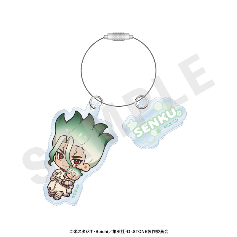 Dr.STONE のグッズ、石神千空のアクリルキーホルダーの画像です