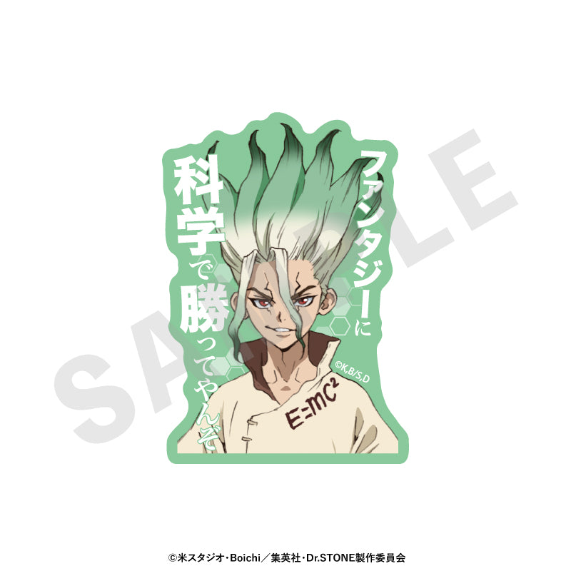 Dr.STONE ~favorite series~のグッズ、石神千空・あさぎりゲン・七海龍水・Dr.ゼノ・スタンリー・スナイダーのステッカーの2枚目の画像です