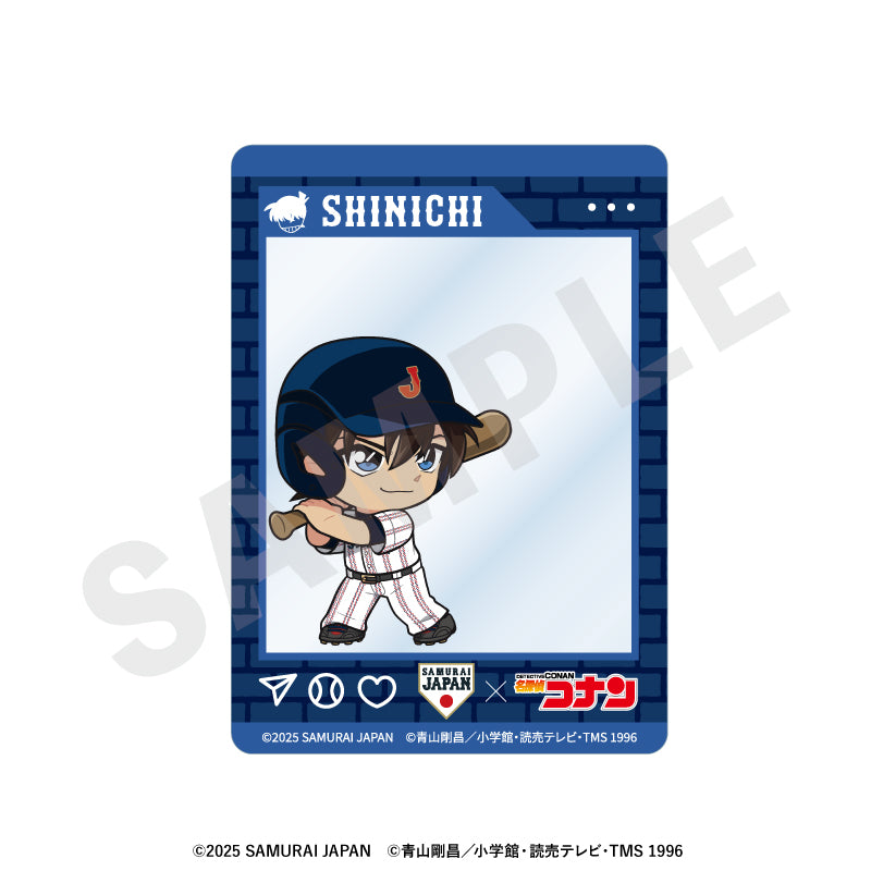 野球日本代表「侍ジャパン」×TVアニメ「名探偵コナン」 のグッズ、工藤新一のアクリルカードの画像です