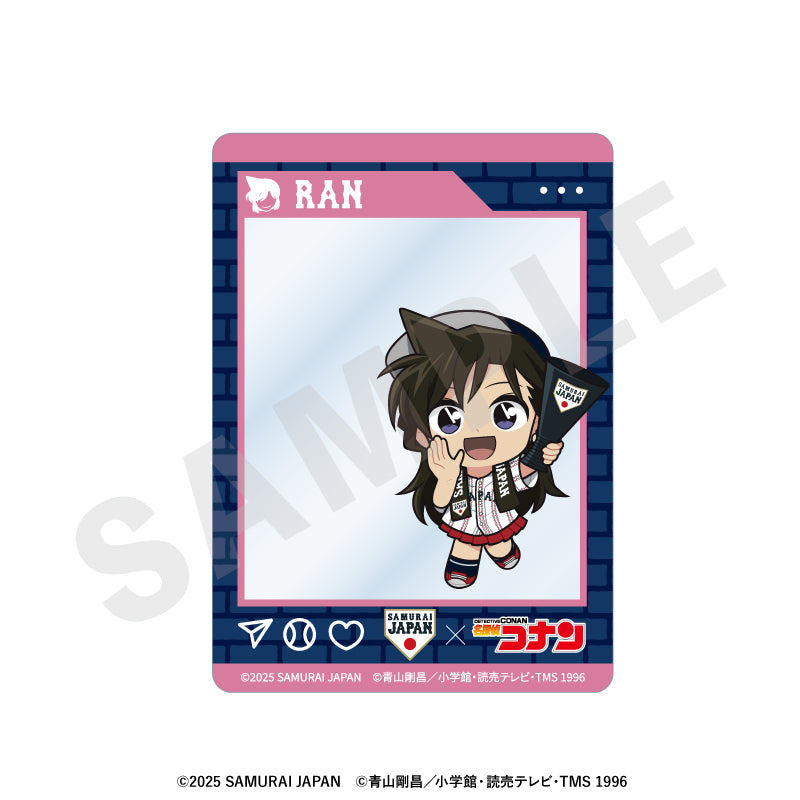 野球日本代表「侍ジャパン」×TVアニメ「名探偵コナン」 のグッズ、毛利蘭のアクリルカードの画像です
