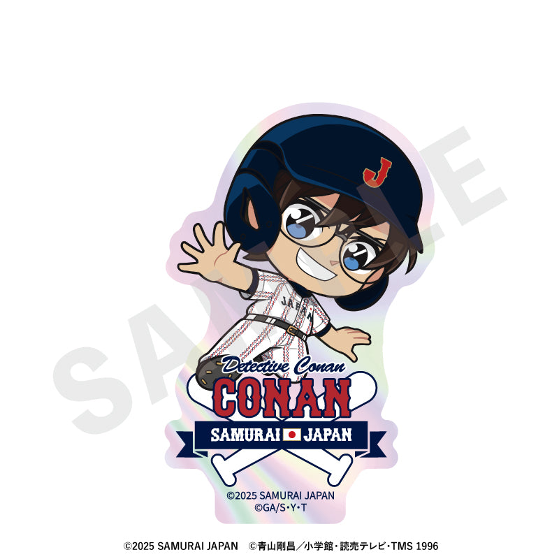 野球日本代表「侍ジャパン」×TVアニメ「名探偵コナン」 のグッズ、江戸川コナンのステッカーの画像です