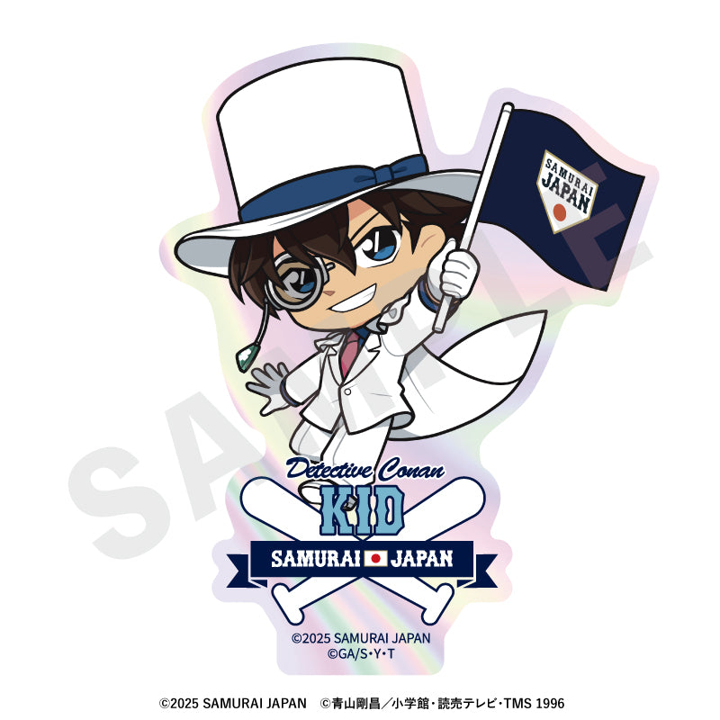 野球日本代表「侍ジャパン」×TVアニメ「名探偵コナン」 のグッズ、怪盗キッドのステッカーの画像です