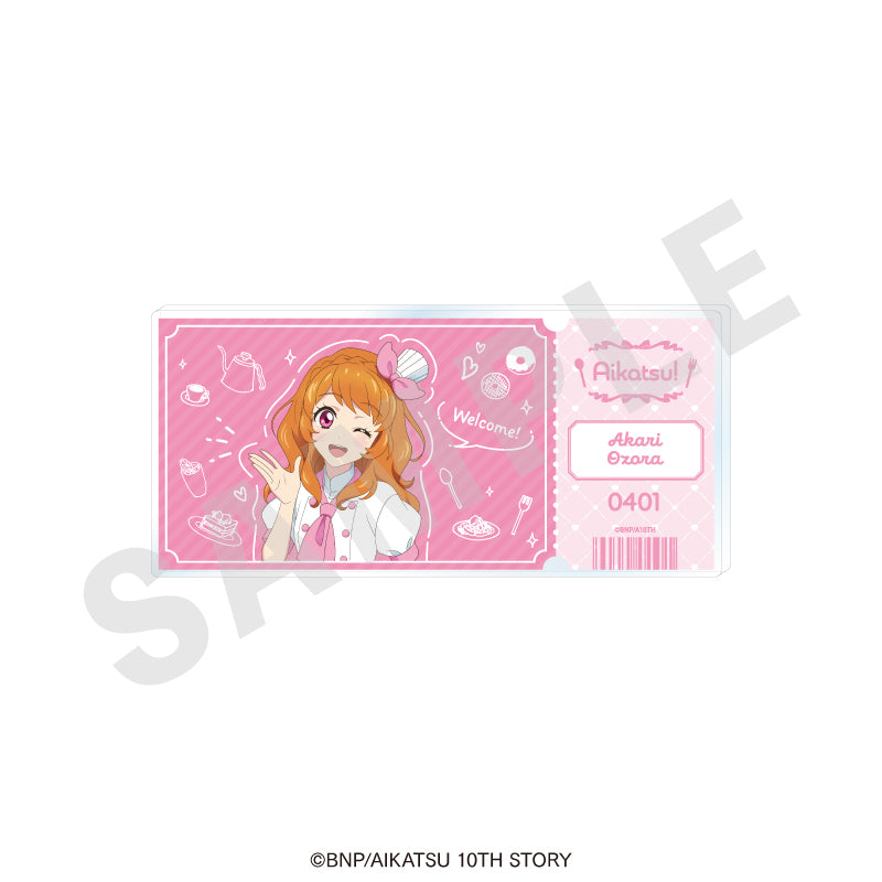 アイカツ! 10th STORY ~未来へのSTARWAY~ のグッズ、大空あかりのアクリルブロックの画像です