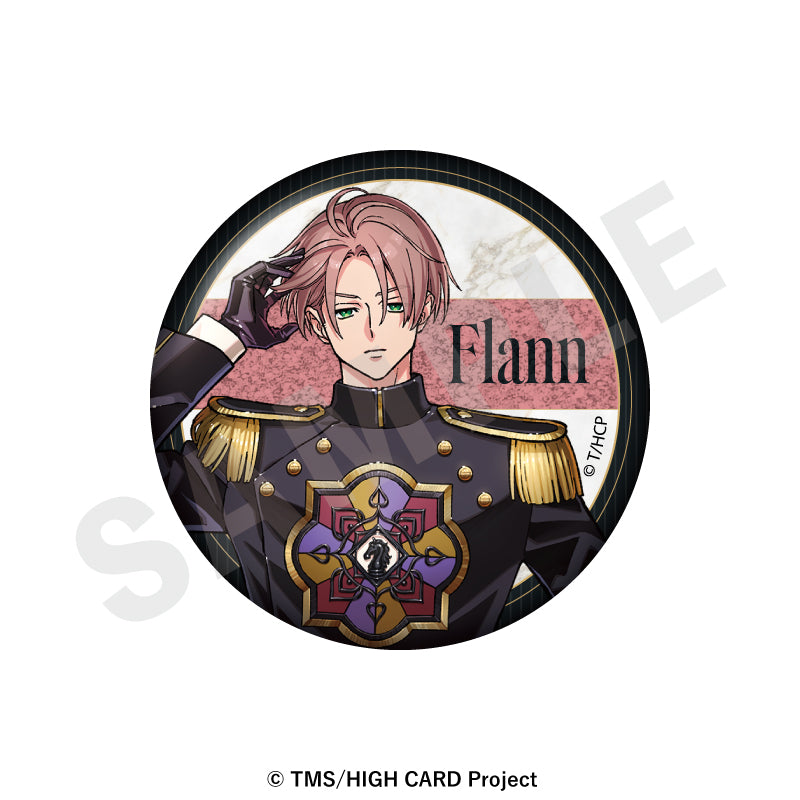 『HIGH CARD』 のグッズ、フラン・オールドマンの缶バッジの画像です