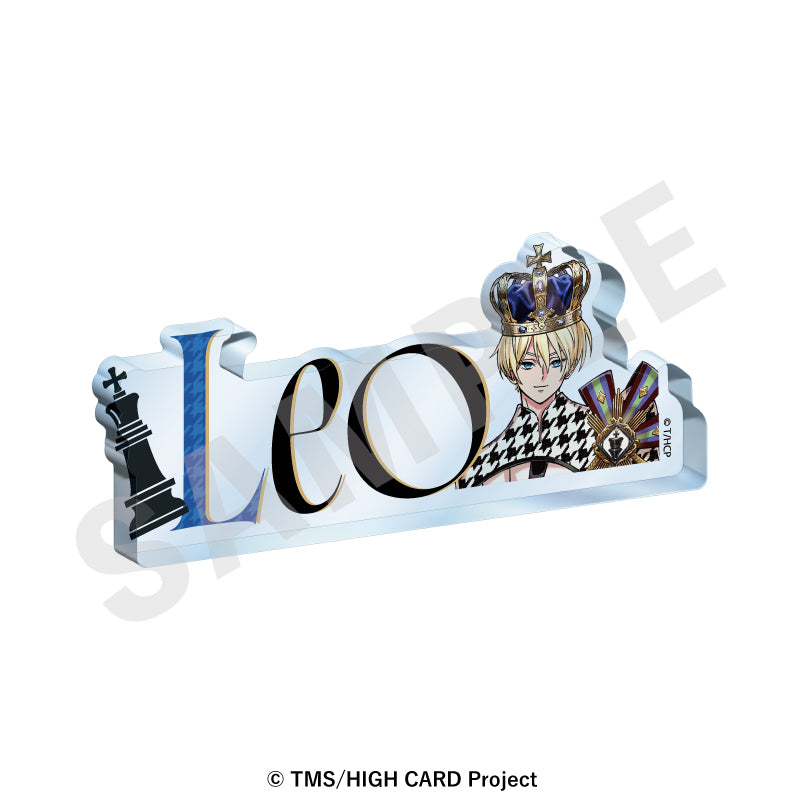 『HIGH CARD』 のグッズ、レオ・コンスタンティン・ピノクルのアクリルブロックの画像です