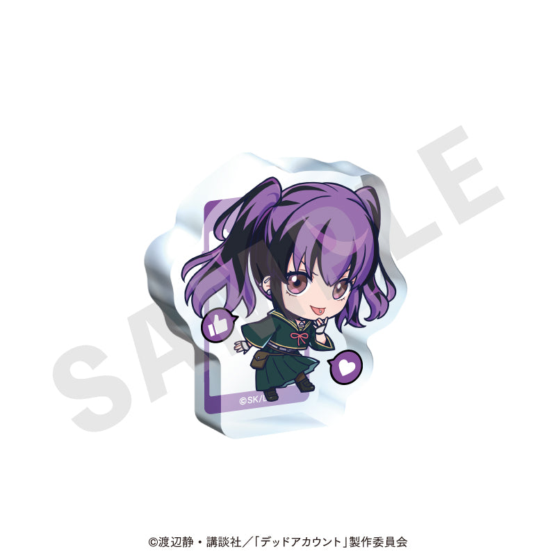 TVアニメ『デッドアカウント』 のグッズ、漆栖川希詠のアクリルブロックの画像です