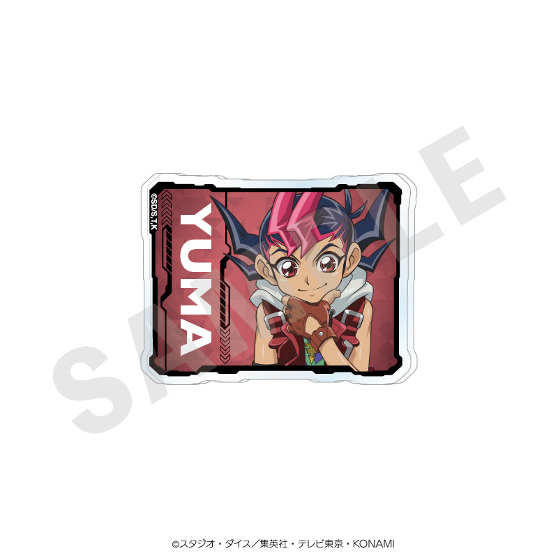 遊☆戯☆王ZEXAL のグッズ、九十九遊馬のお名前バッジの画像です