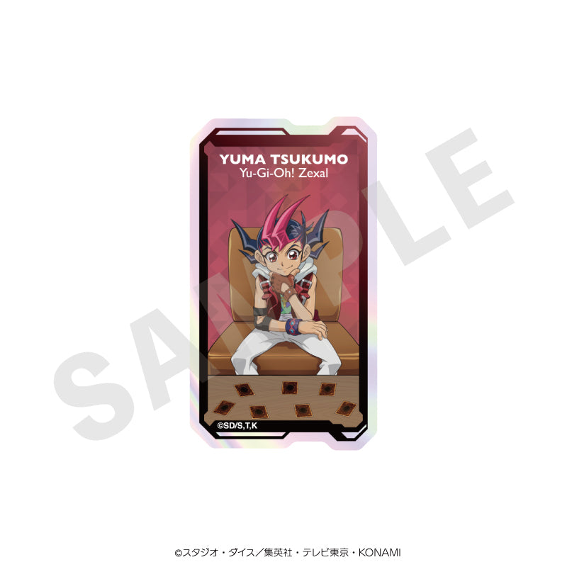 遊☆戯☆王ZEXAL のグッズ、九十九遊馬のオーロラステッカーの2枚目の画像です