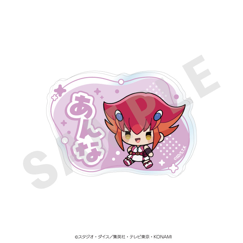 遊☆戯☆王ZEXAL のグッズ、神月アンナのお名前バッジの画像です