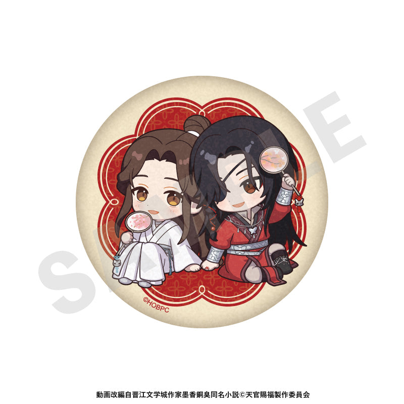 天官賜福 のグッズ、花城、謝憐のふわふわ缶ミラーの画像です