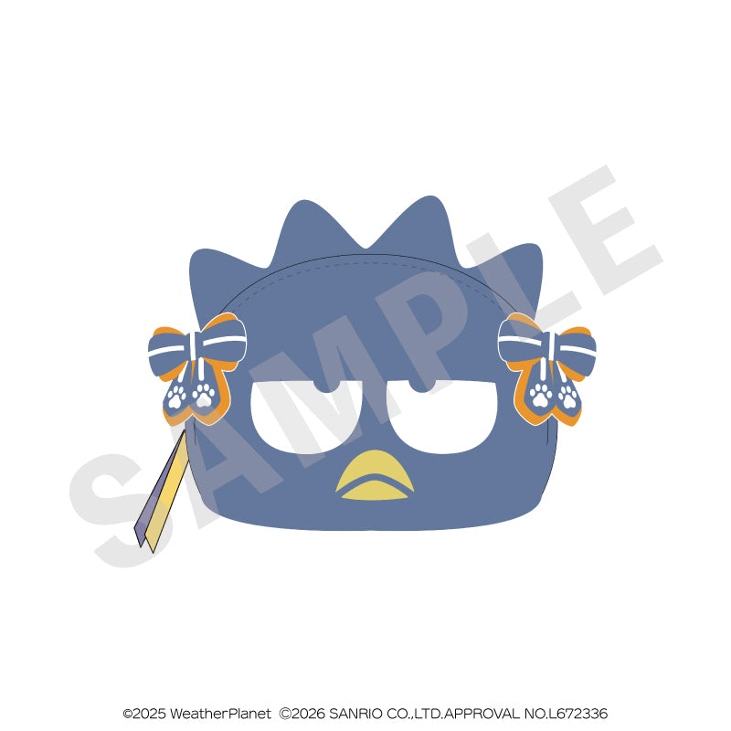 WeatherPlanet x Sanrio characters のグッズ、バッドばつ丸のポーチの画像です