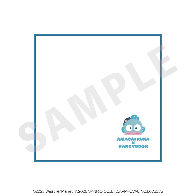 WeatherPlanet x Sanrio characters のグッズ、ハンギョドンのタオルの画像です