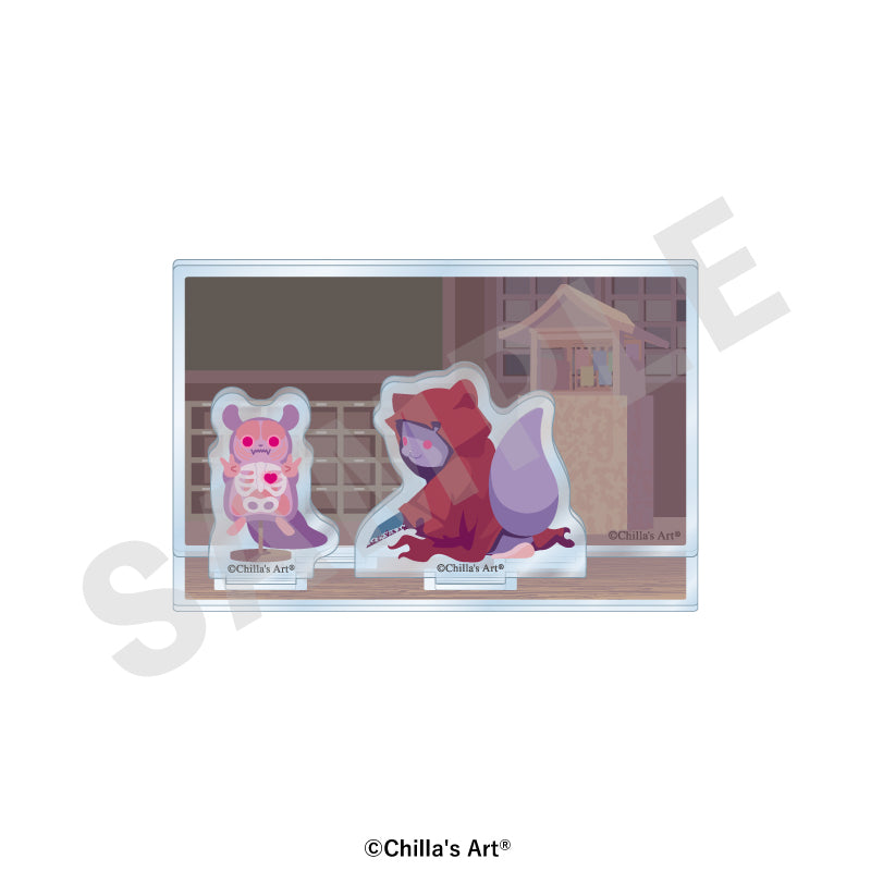 Chilla's Art のグッズ、赤マントのアクリルジオラマの1枚目の画像です