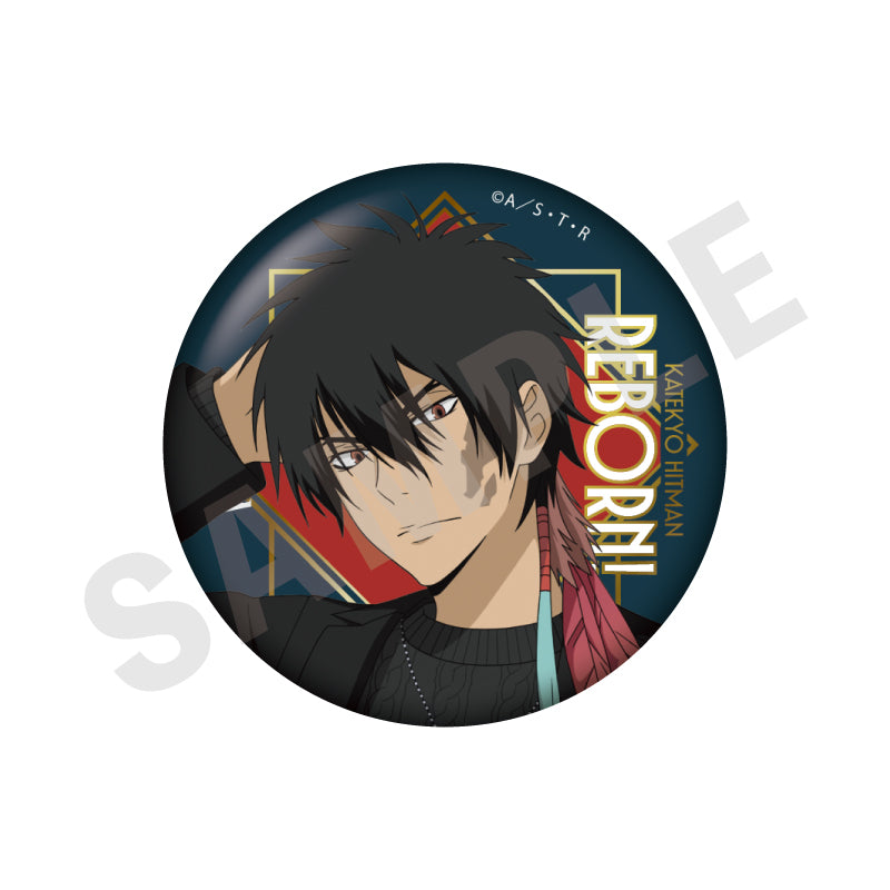 家庭教師ヒットマンREBORN! のグッズ、XANXUSの缶バッジの画像です
