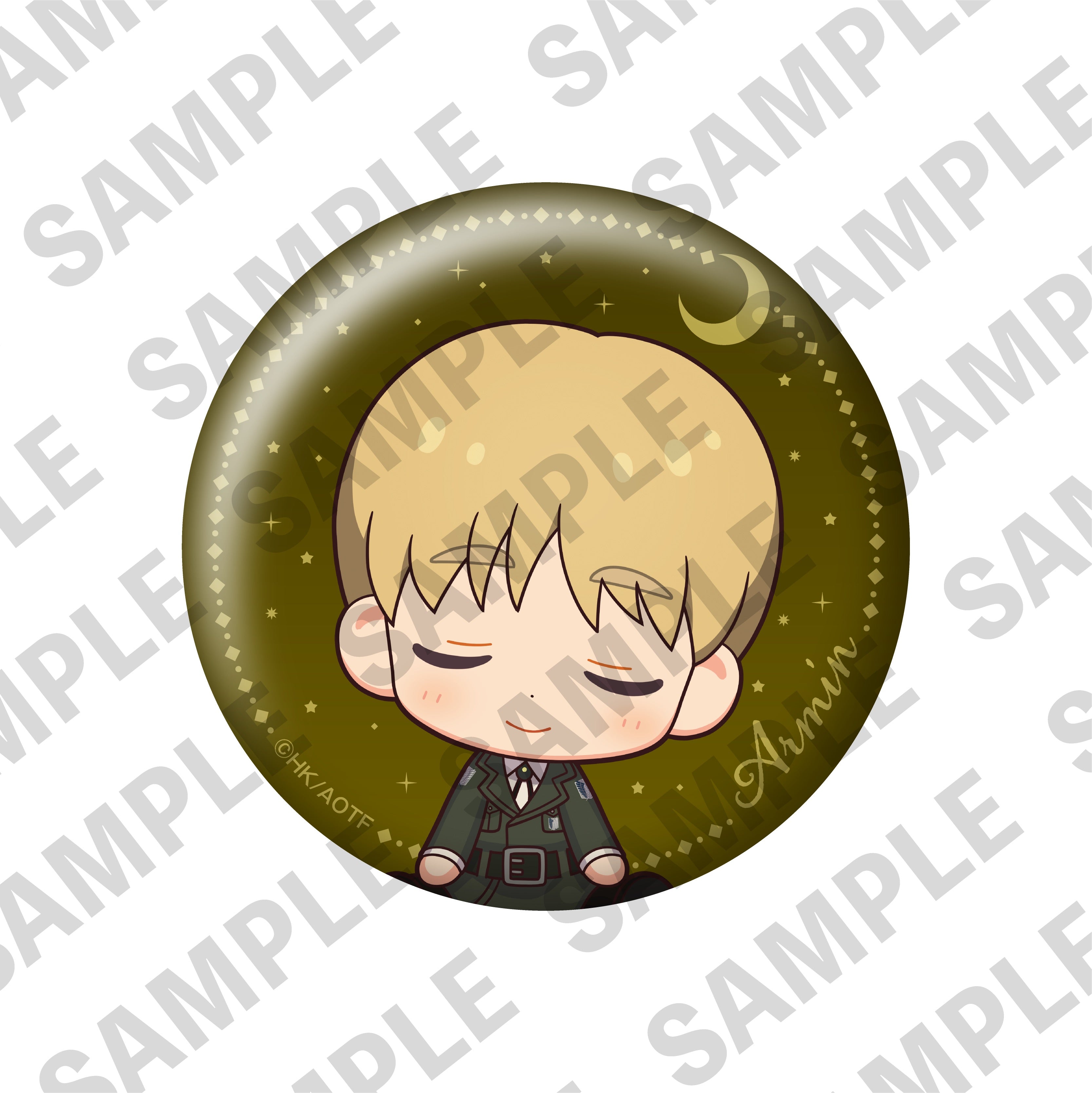 【全種BOX】進撃の巨人「おやすみ調査兵団」トレーディング缶バッジ(ミニキャラver.) の商品画像6枚目です