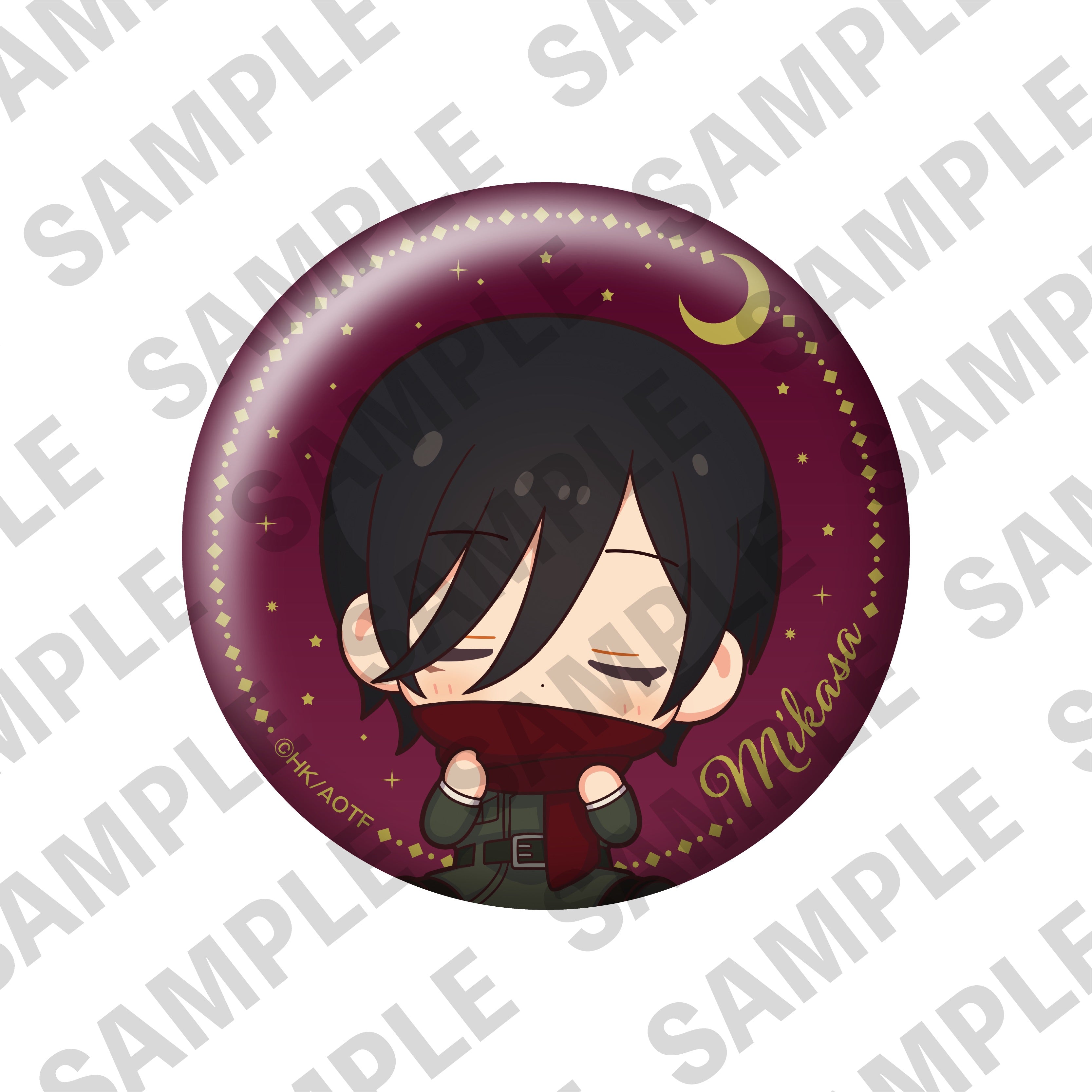 【単品】進撃の巨人「おやすみ調査兵団」トレーディング缶バッジ(ミニキャラver.) の商品画像4枚目です